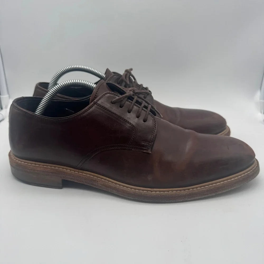 Crosby Square Stevens Brown Leather Dress Shoes Oxfords‎ Mens Size 9.5